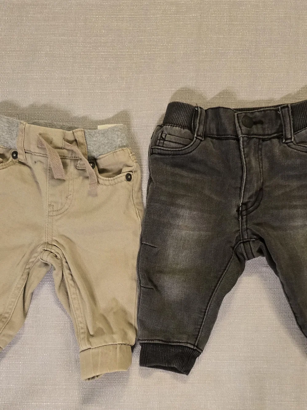 Levi's Baby Jogger Pants Khaki Elastic Waist 3M Beige Toddler